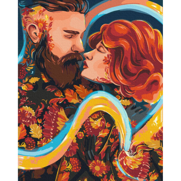 Картина за номерами "Закохані" © Olena Lazarenko Brushme BS53796 40x50 см