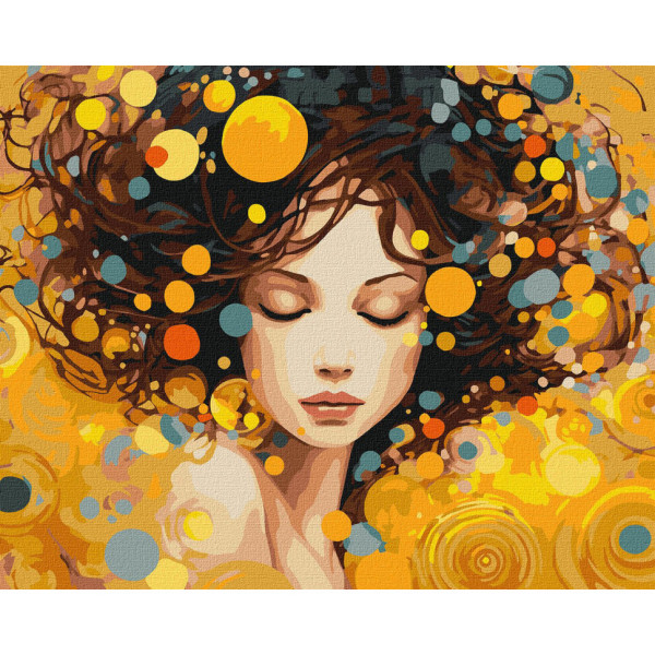 Картина по номерам "Портрет элегантности" KHO8424 40х50см