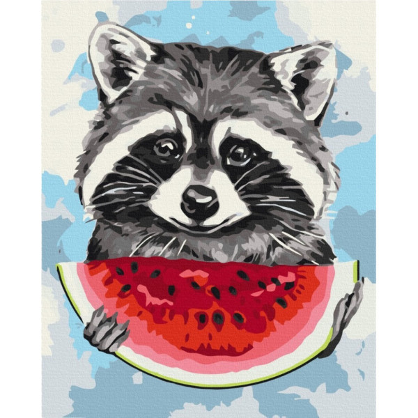 Картина за номерами "Літній єнотик" BS51697, 40x50 см