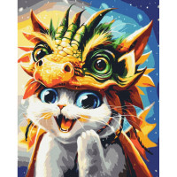 Картина за номерами "Котик Драконь" ©Маріанна Пащук BS53894, 40x50 см