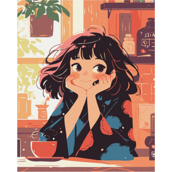 Картина за номерами "Мрійливість" BS54084, 40x50 см