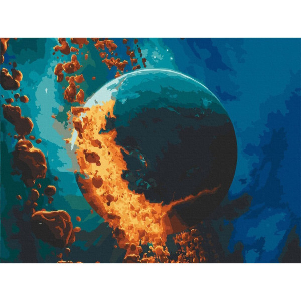 Набір картин за номерами 2 в 1 "Вервольф" 40х50 11645- AC та "Вибух Фаетона" 40х50 10552-AC