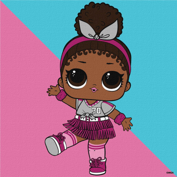 Картина по номерам "L.O.L Surprise! Game on. Foxy" KHO1317, 25x25 см