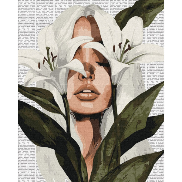 Картина по номерам "Красочная поэзия: Лилии" ©art_selena_ua KHO8614, 40x50 см