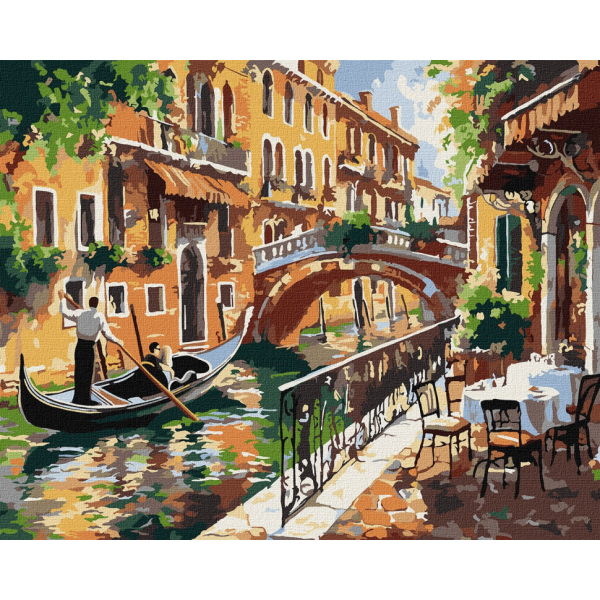 Картина по номерам "Венецианский покой" Идейка KHO3661 40х50 см