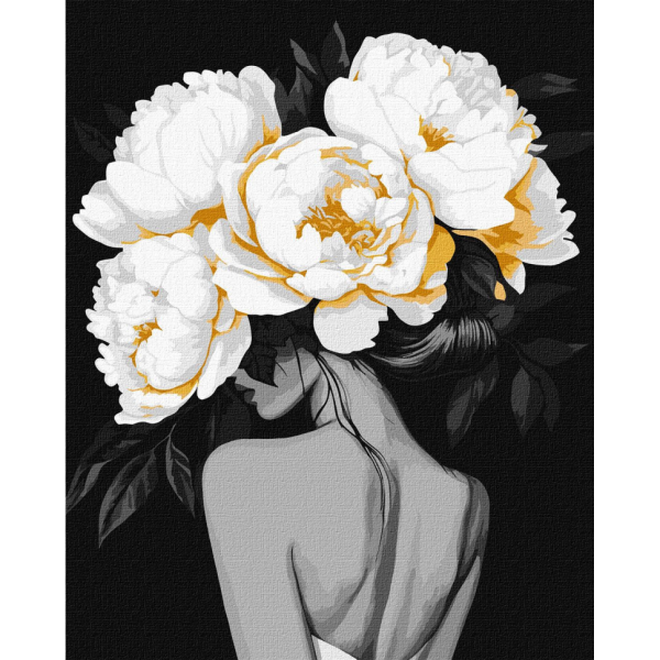 Картина за номерами "Таємниці розквіту" Ідейка KHO8510 40х50 см, з фарбами металік