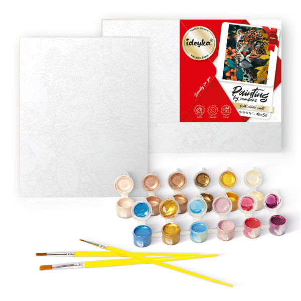 Картина за номерами "Таємниці розквіту" Ідейка KHO8510 40х50 см, з фарбами металік