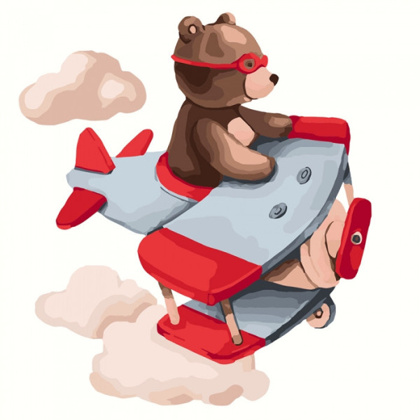 Картина по номерам. "Путешествуя небом" 30*30см KHO2343