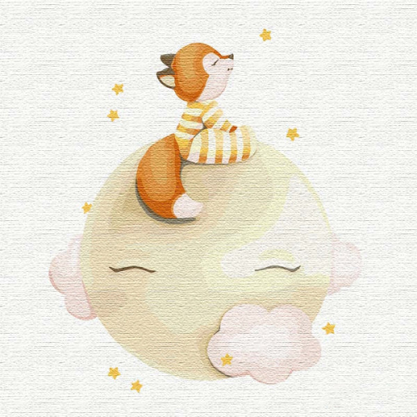 Картина по номерам. "Считая звезды" 30*30см KHO2354