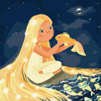 Картина по номерам "Тайная река" ©Екатерина Валерьева Идейка KHO4942 30х30 см