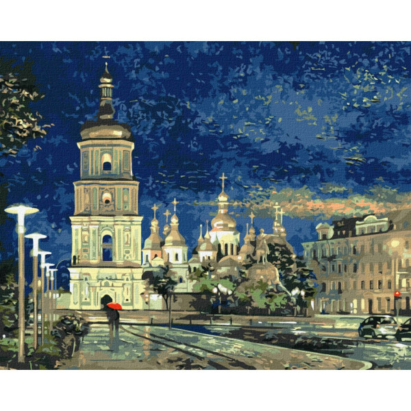 Картина по номерам "Софийская площадь" ©Сергей Брандт Идейка KHO3634 40х50 см