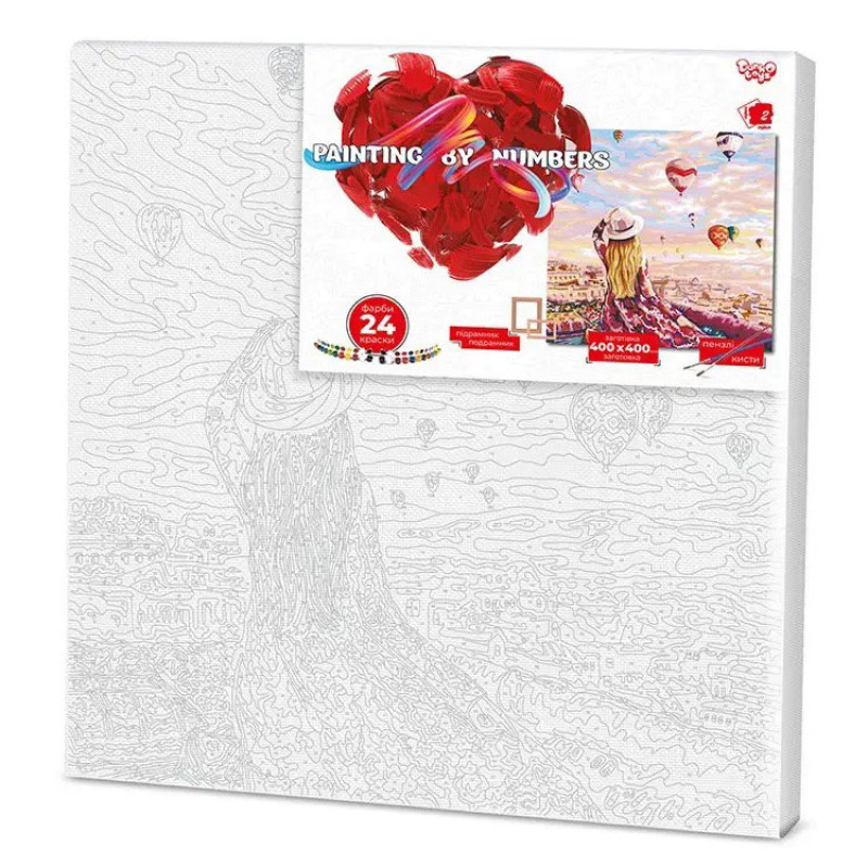 Картина по номерам "Каппадокия" Danko Toys KpNe-40х40-02-03 40x40 см
