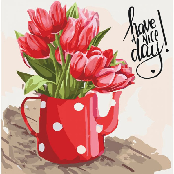 Картина по номерам. Букеты "Хорошего дня" KHO2093, 40*40 см