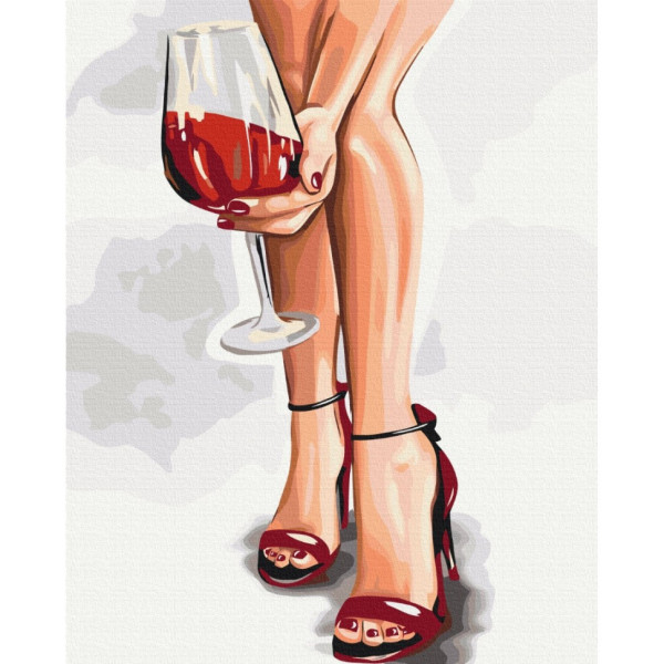 Картина за номерами "Граційний келих" ©Alla Berezovska Brushme BS53449 40х50 см