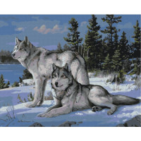 Картина за номерами "Вовки-захисники" Brushme BS51412 40х50 см