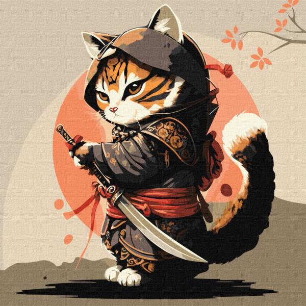 Картина за номерами "Відважний воїн" ©pravda.dmtr Ідейка KHO4479 40х40 см