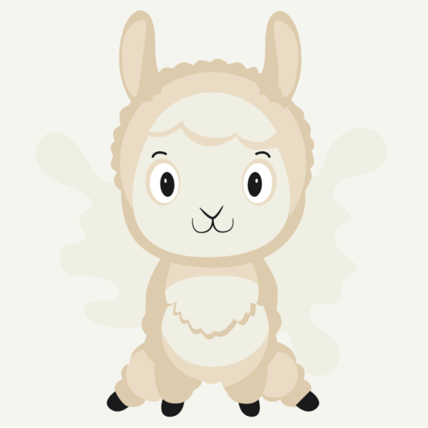 Розпис на полотні "Радісна альпака" MBS021  Brushme 20х20 см