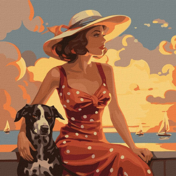 Картина по номерам "Атмосфера моря" ©art_selena_ua KHO2536 40х40 см Идейка