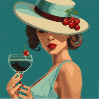 Картина за номерами "Блю Кюрасао" ©art_selena_ua KHO2553 40х40 см Ідейка