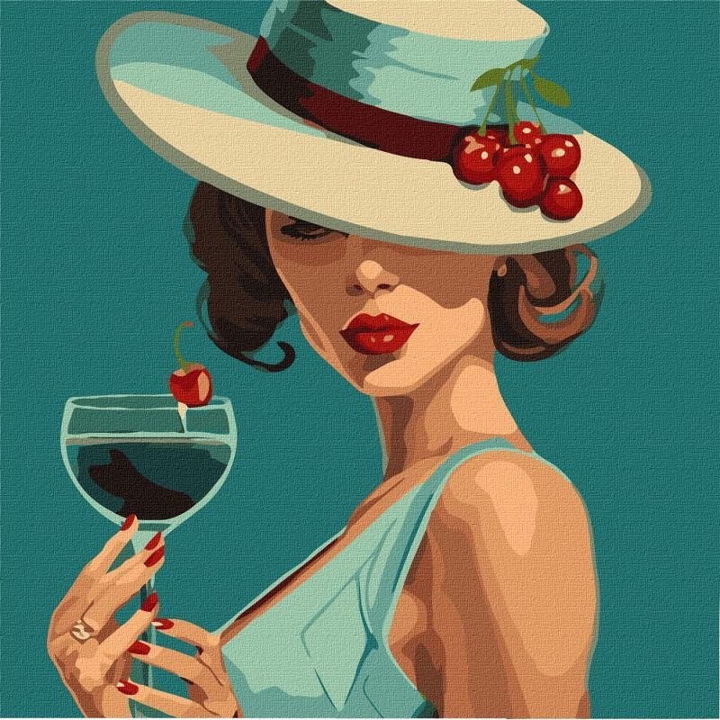 Картина за номерами "Блю Кюрасао" ©art_selena_ua KHO2553 40х40 см Ідейка