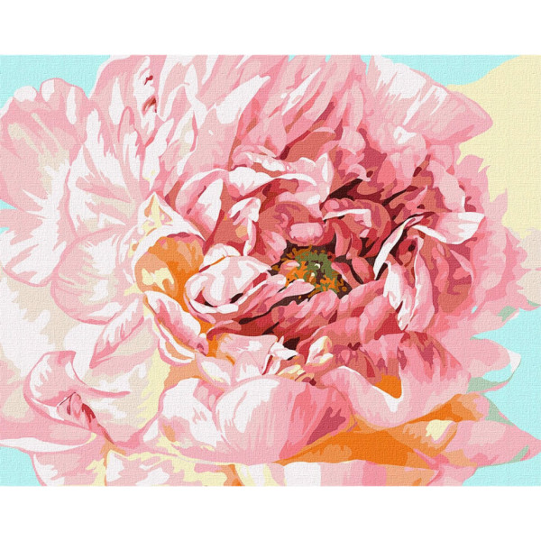 Набор картин по номерам 2 в 1 "Нежный пион" 40х50 KHO2996 и "Изысканная волшебница" 30х30 KHO6042