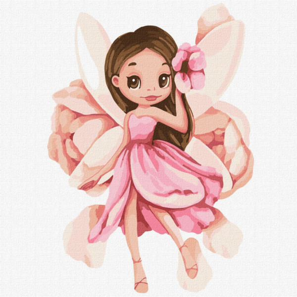 Набор картин по номерам 2 в 1 "Нежный пион" 40х50 KHO2996 и "Изысканная волшебница" 30х30 KHO6042