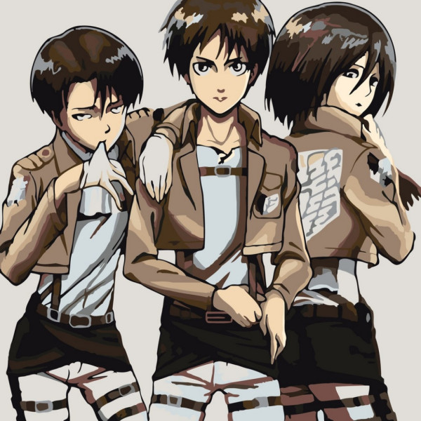 Картина по номерам "Титаны" AS2004 30х30 см