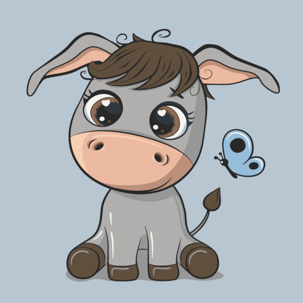 Картина по номерам "Осел" Art Craft 15093-AC 30х30 см