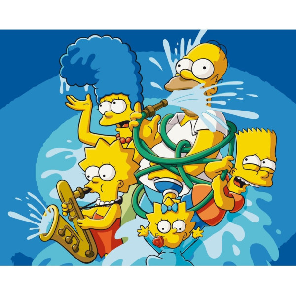 Картина по номерам "Crazy family" 16039-AC 40x50 см