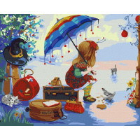 Картина за номерами "Полікет відправляється у подорож" KHO2384 40х50 см