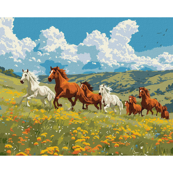 Картина за номерами "Сила і грація" KHO6591 40х50 см