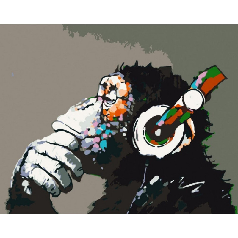 Набор картин по номерам 2 в 1 "BTS. Fan Art" 40х50 10278-AC и "Disco monkey" 40х50 11675-AC