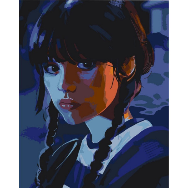 Набор картин по номерам 2 в 1 "Холодный взгляд" 40х50 10406-AC и "Летний букет" 40х50 13023-AC