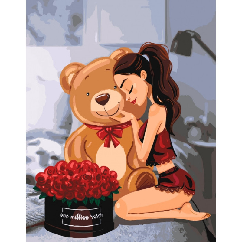 Картина за номерами. "One million roses" KHO4606, 40х50 см