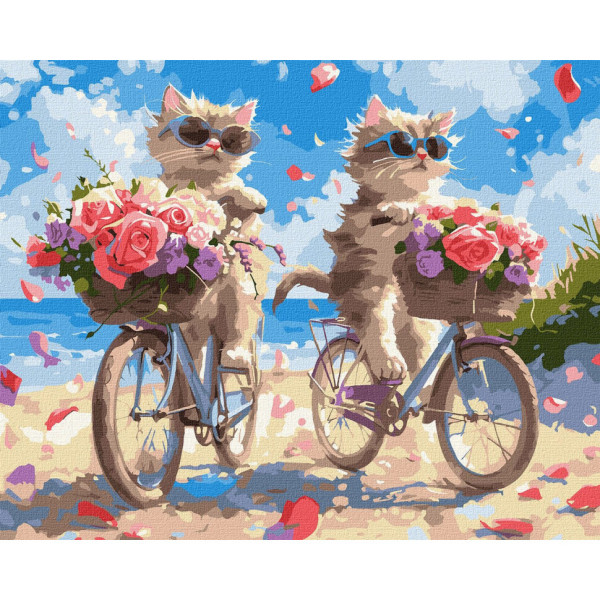 Картина за номерами "Літній велопробіг" KHO6634, 40х50 см