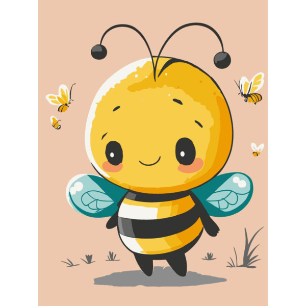 Картина по номерам "Маленькая пчелка" 15587-AC 30х40 см