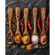 Картина за номерами "Різноманітні спеції" KHO5690 40х50см