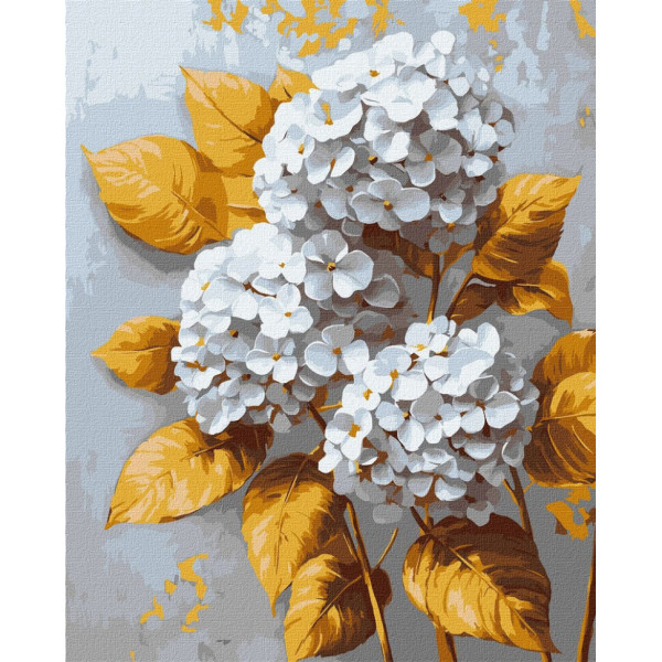 Картина за номерами "Золота гортензія" ©victoria_art KHO3310, 40х50 см