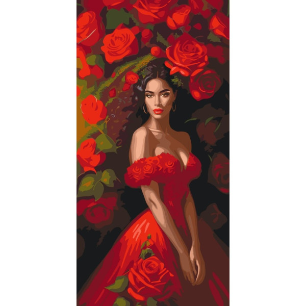 Картина по номерам "Искушение в красном" 10145-AC 40х80 см
