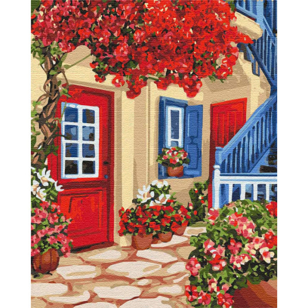 Картина по номерам. "Гуляя по улочкам" 40*50см KHO3581