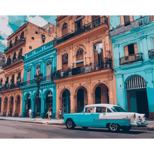 Картина по номерам. Art Craft "Яркая Куба" 40*50 см 10536-AC