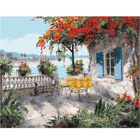 Картина по номерам "Уютный двор" Идейка KHO2842 40х50 см