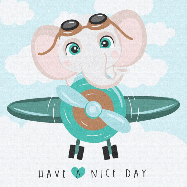 Картина по номерам "Веселый полет" Идейка KHO6004 30х30 см