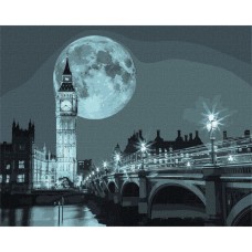 Картина за номерами "Ніч у Лондоні" Ідейка KHO3614 40х50 см