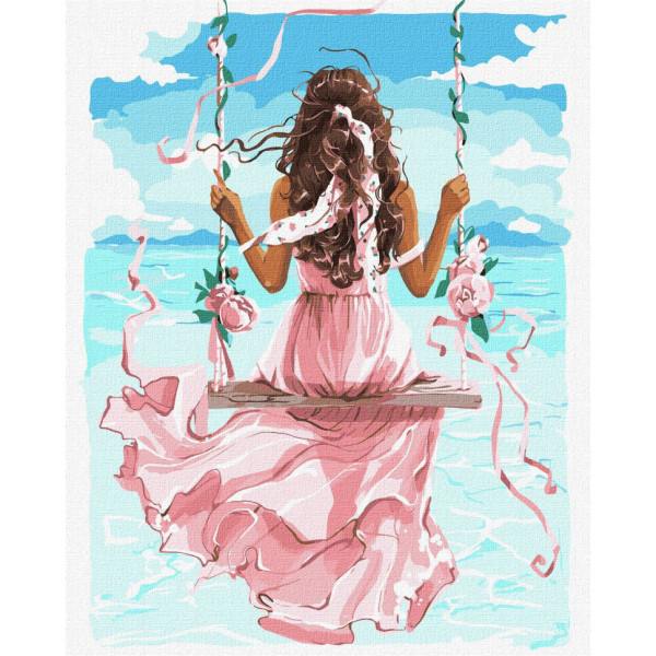 Картина за номерами "Побачення з морем" Ідейка KHO4835 40х50 см