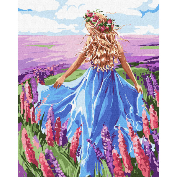 Картина по номерам "Наедине с мыслями" Идейка KHO4834 40х50 см