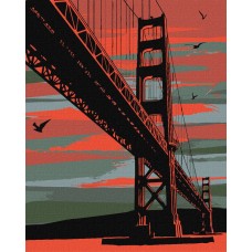 Картина за номерами "Містичний Сан-Франциско" Ідейка KHO3625 40x50 см