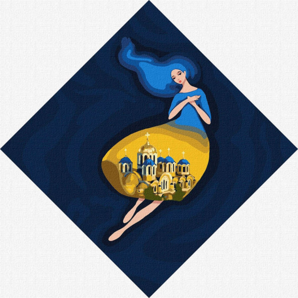 Картина за номерами "Берегиня Володимирська" Ідейка KHO4913 30х30 см