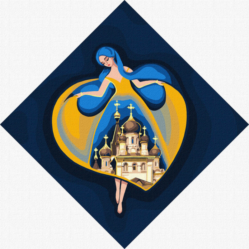 Картини за номерами "Берегиня Миколаєва" Ідейка KHO4932 30х30см