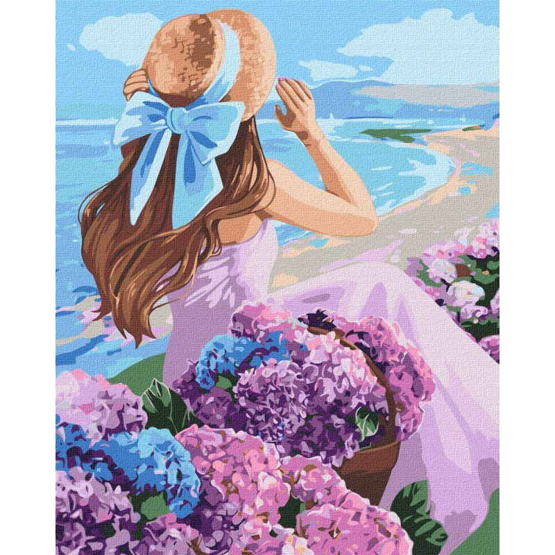 Картина за номерами "Квітуче узбережжя" ©Kira Corporal Ідейка KHO4975 40х50 см